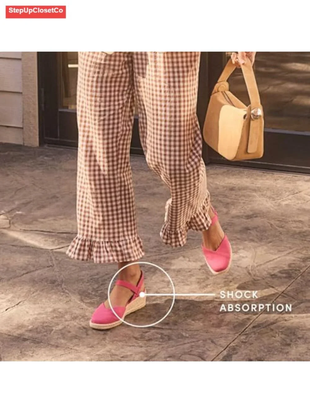 Chic Espadrille Wedge Sandals with Soft System Comfort